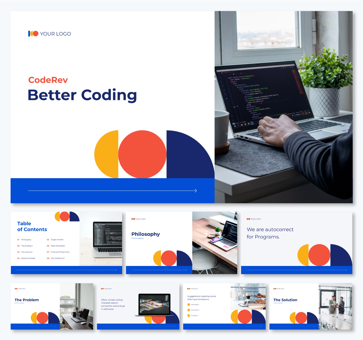 pitch deck template - Corporate Pitch Deck Template