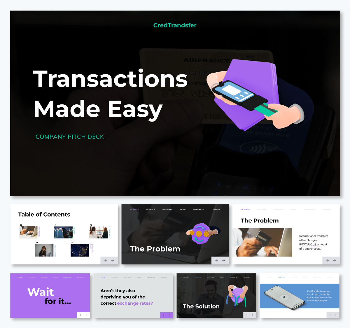 pitch deck template - Company Pitch Deck Template