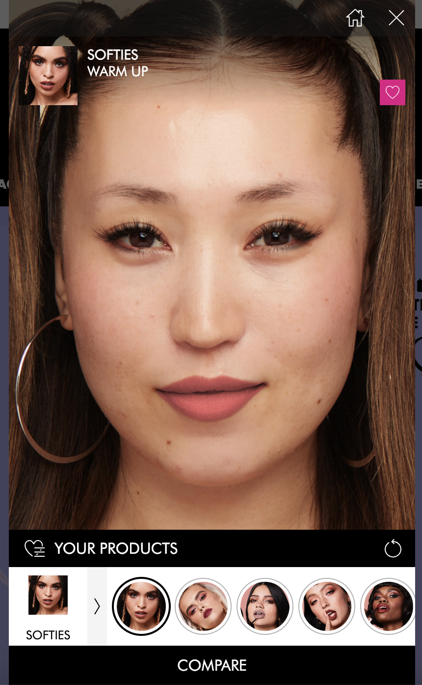 interactive marketing - NYX Cosmetics Virtual Tryon