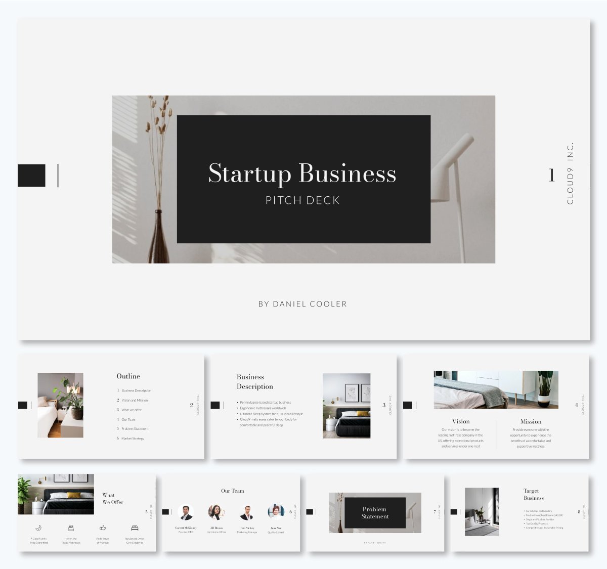 pitch deck template - Startup Business Pitch Deck