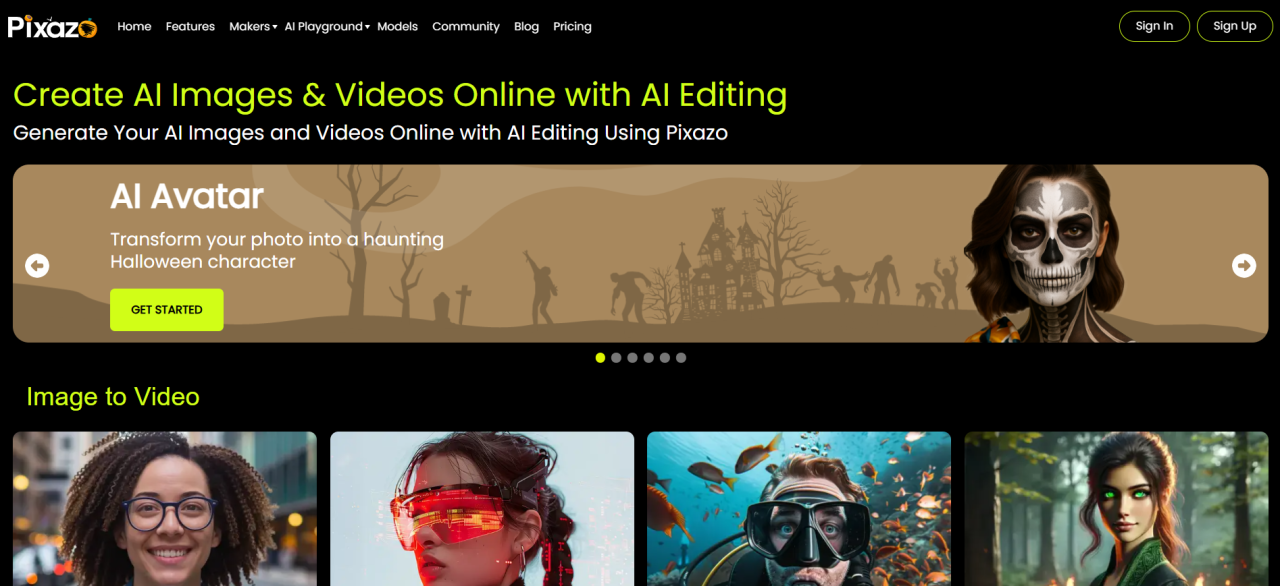 Best AI Presentation Makers - Pixazo home page
