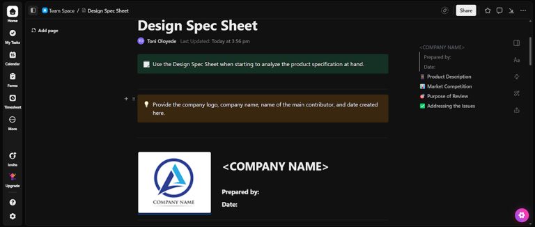 How to Write a Product Spec Sheet [Including Templates]