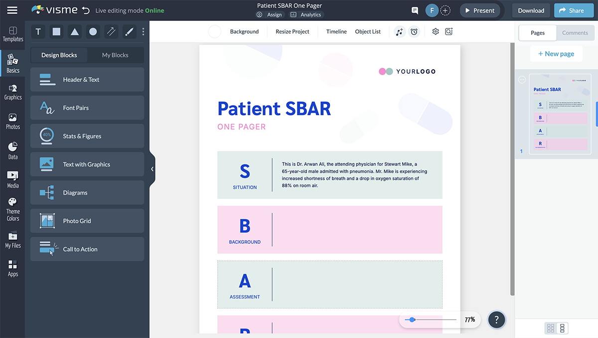 How to Write an Excellent SBAR - Discuss the situation