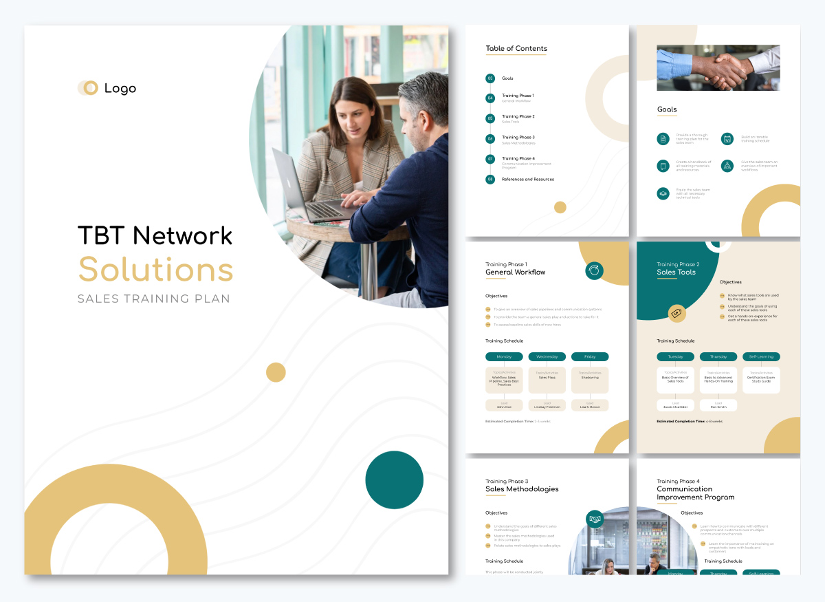 content authoring - onboarding employee training plan template