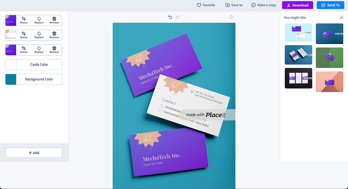 what is a mockup - Placeit interface