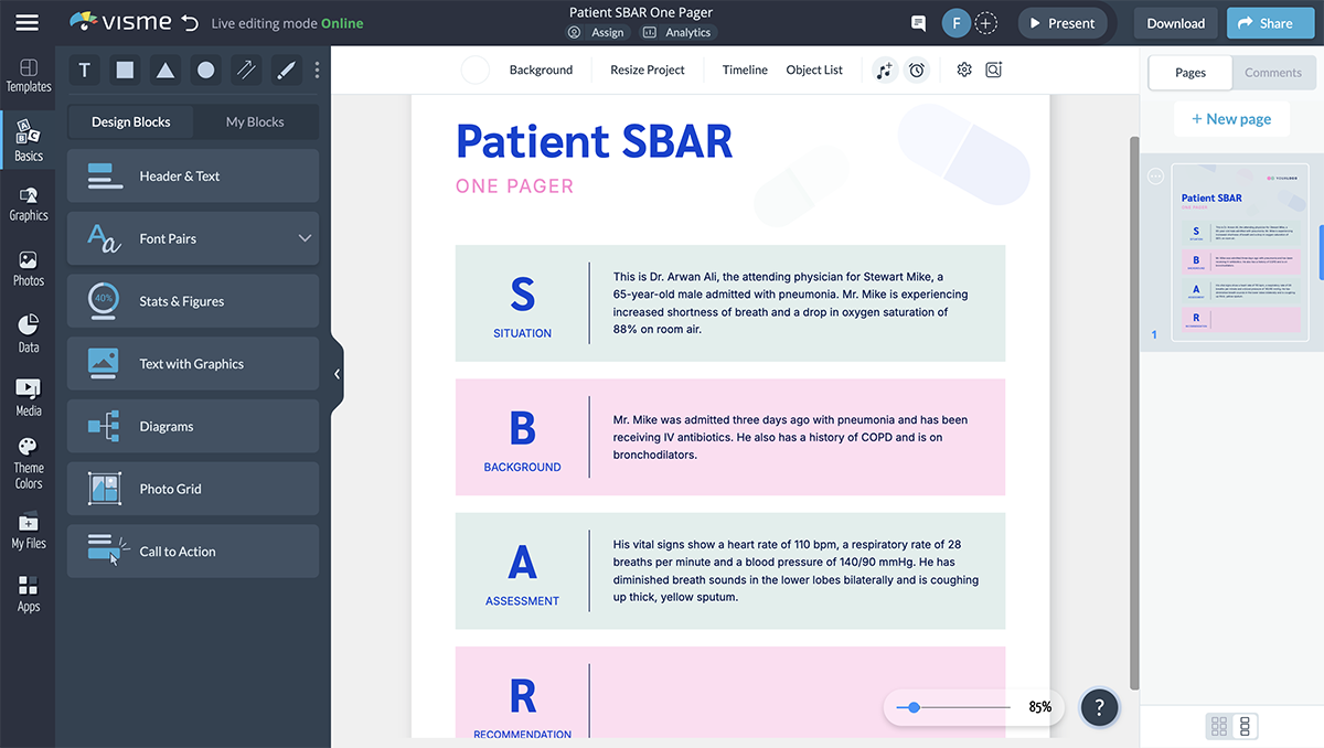 How to Write an Excellent SBAR - Write the assessment