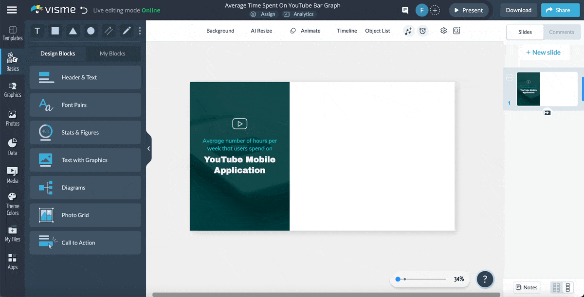 interactive data visualization - a GIF showing how to import data from external sources into charts.