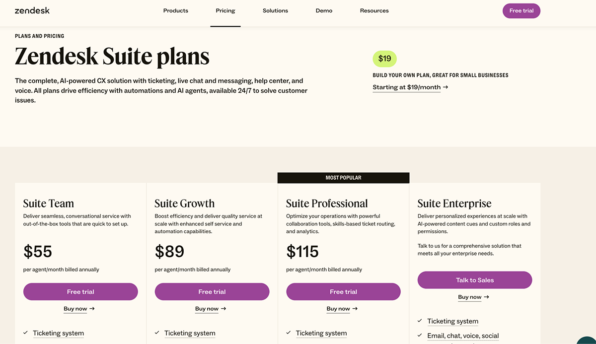 customer success tools - HubSpot pricing