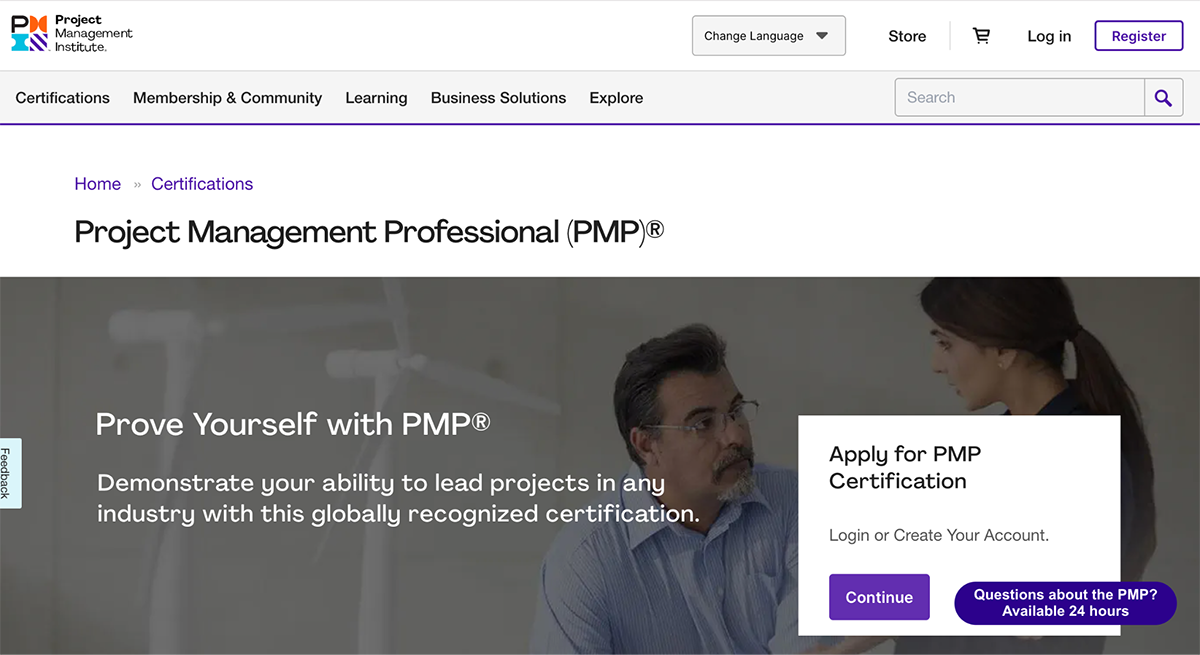 Best Product Management Courses - PMI PMP Certification