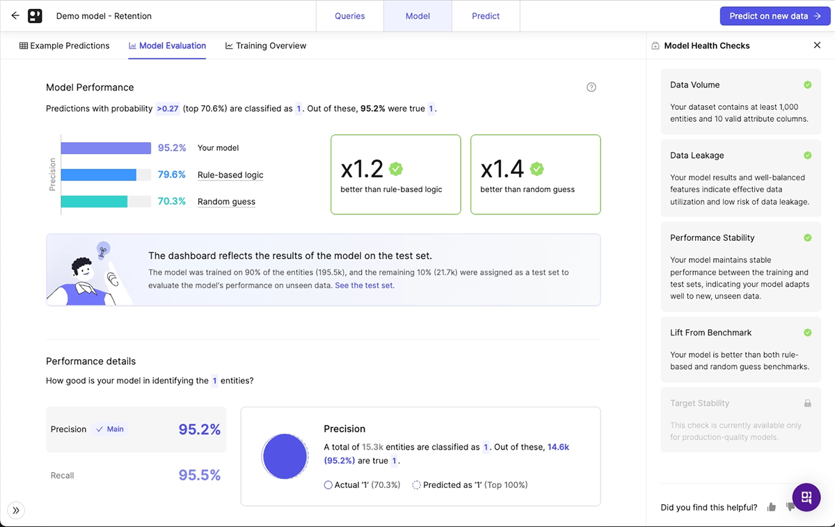 ai marketing tools - Pecan.ai interface