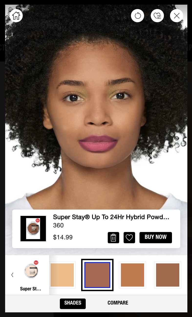 product management - virtual beauty studio by Maybelline