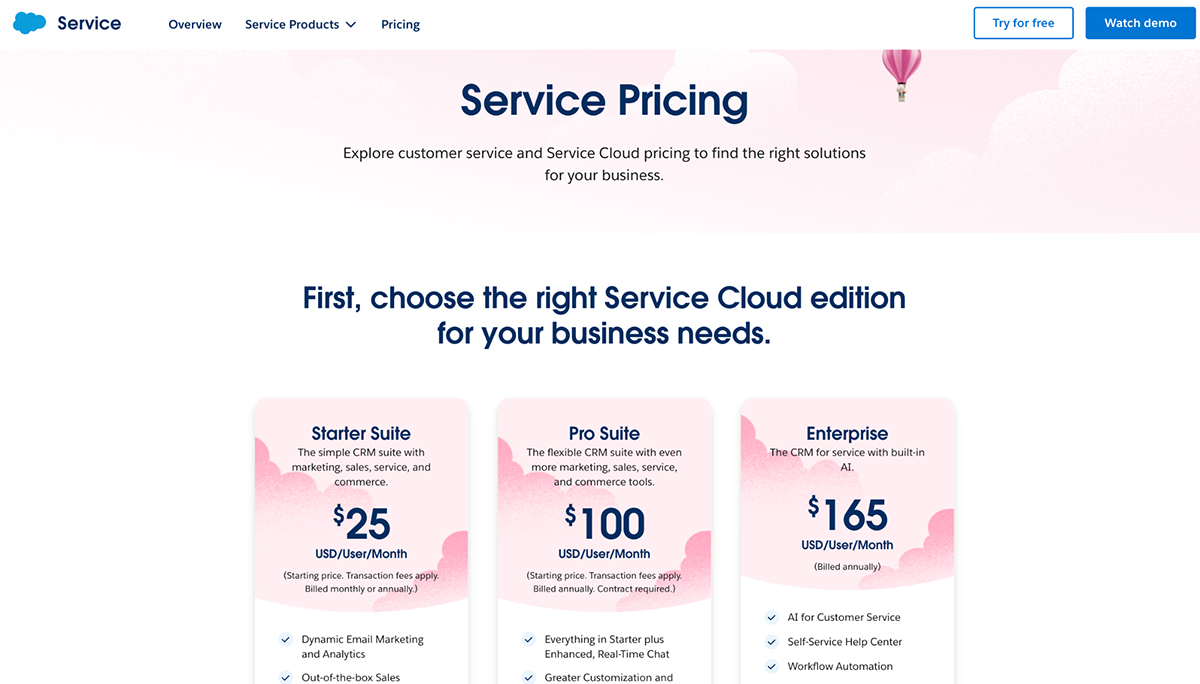 customer success tools - Salesforce interface