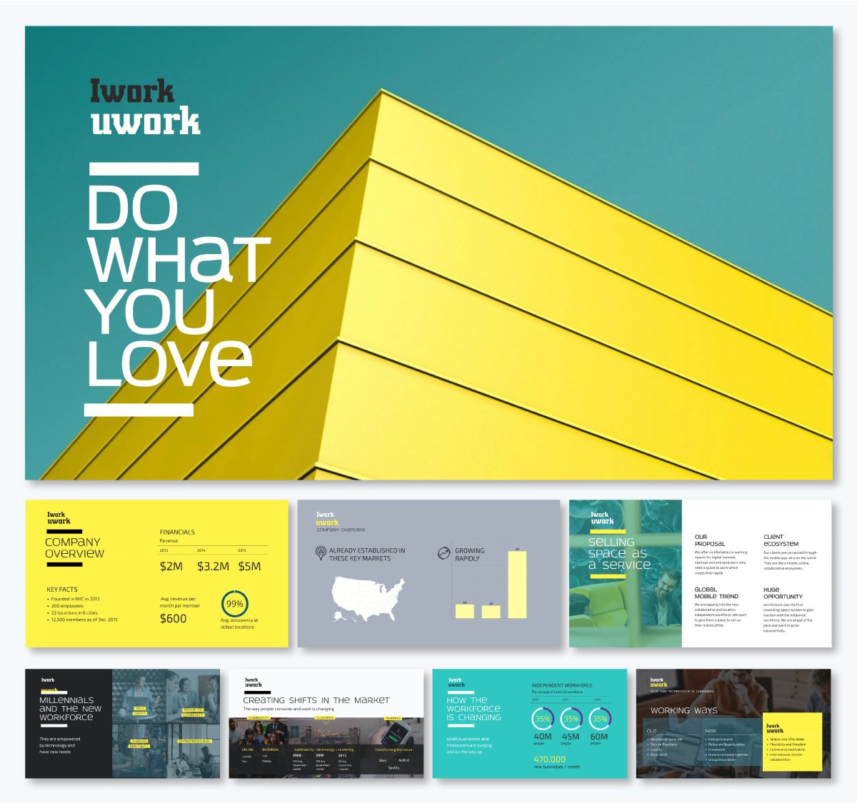 pitch deck example - iworkuwork pitch deck presentation template