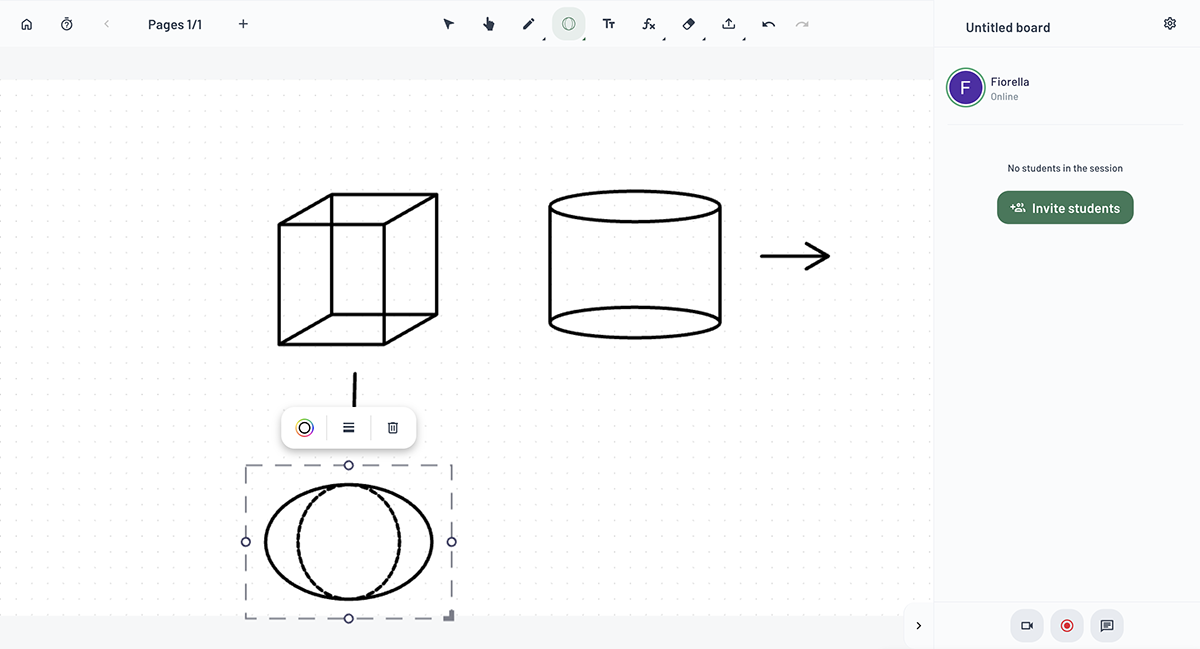 miro alternatives - an image of Liveboard interface