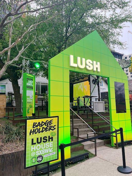 event sponsorship examples - LUSH and SXSW 2023