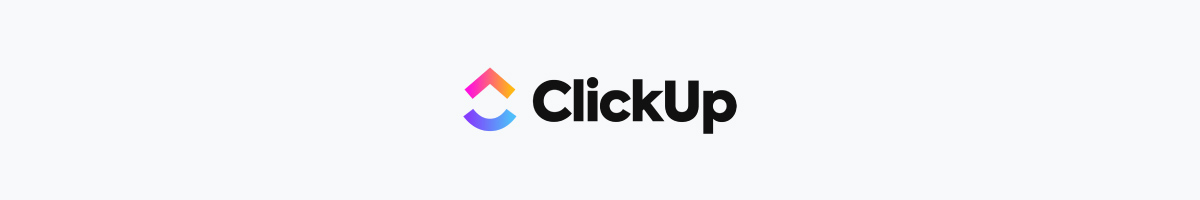 miro alternatives - an image of Clickup logo