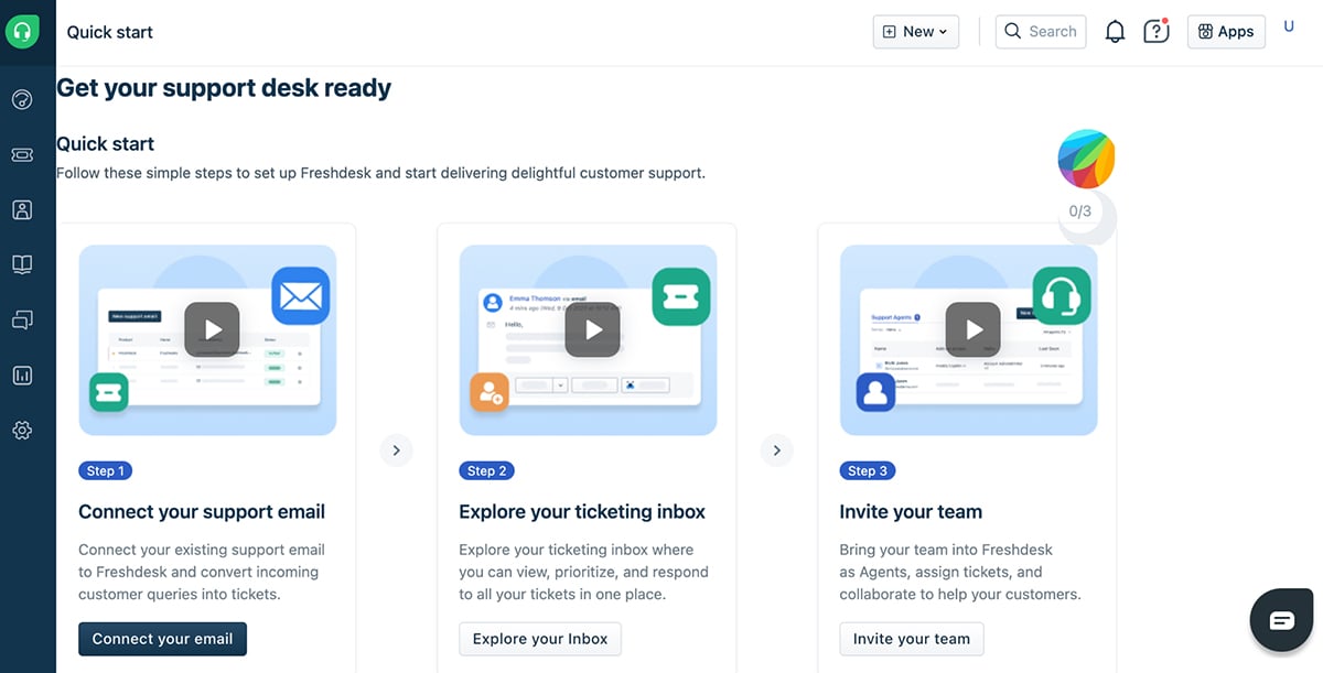 customer success tools - Freshworks interface