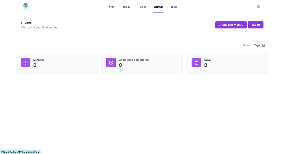 time management tools - Time Stream Interface