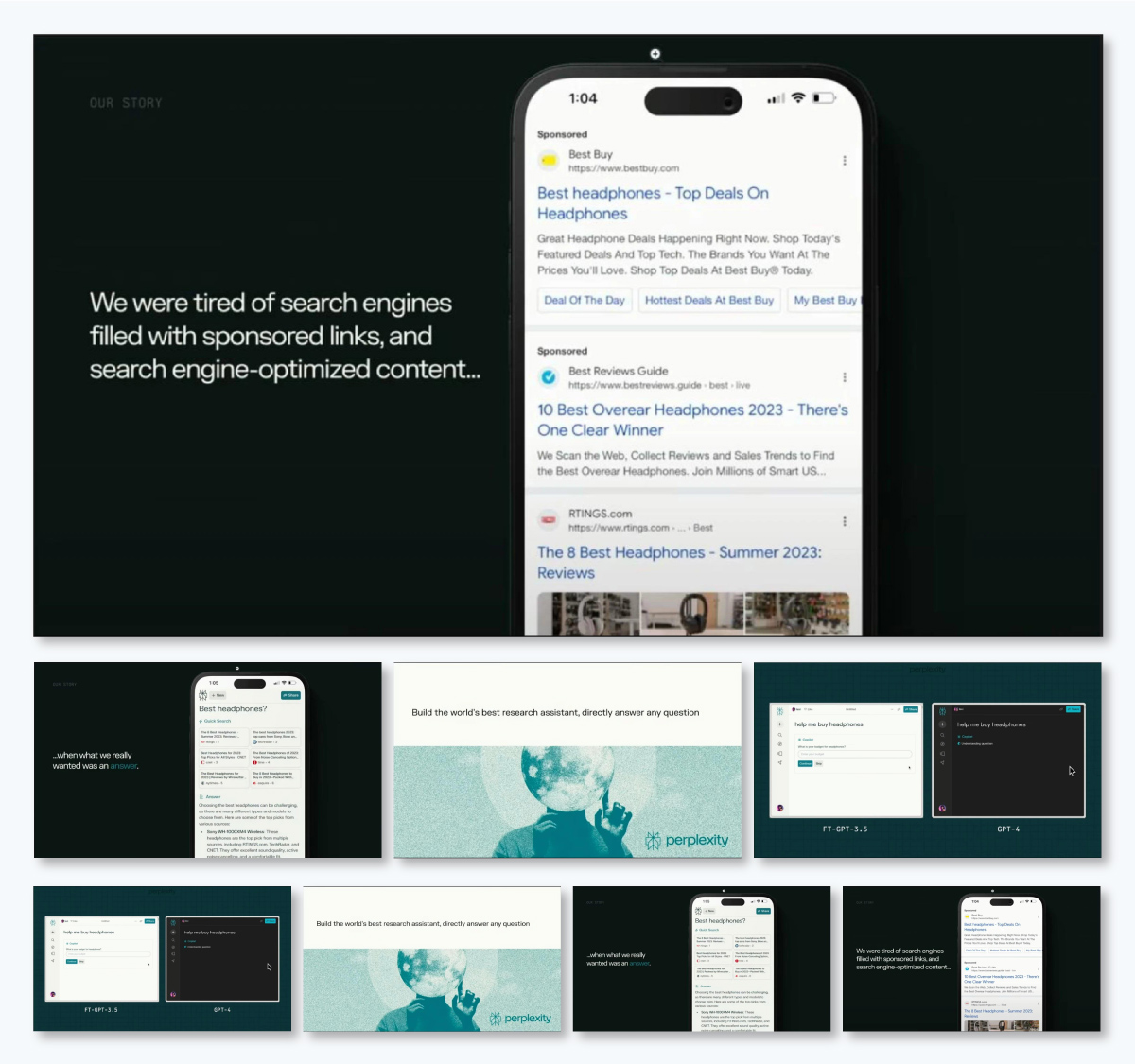 pitch deck example - Perplexity's investor pitch deck 