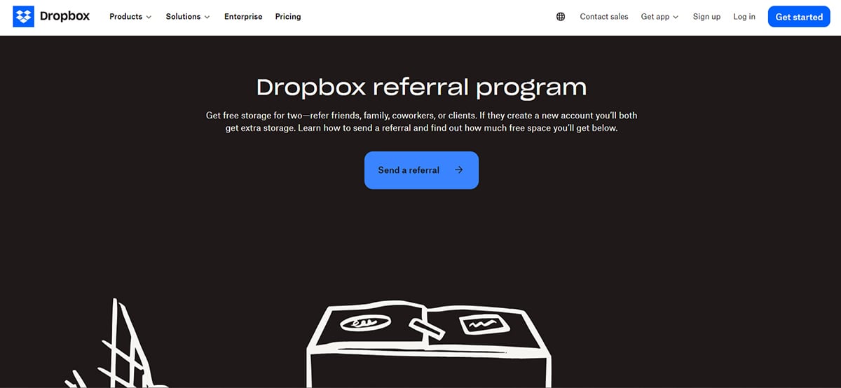 product marketing - Dropbox referall program