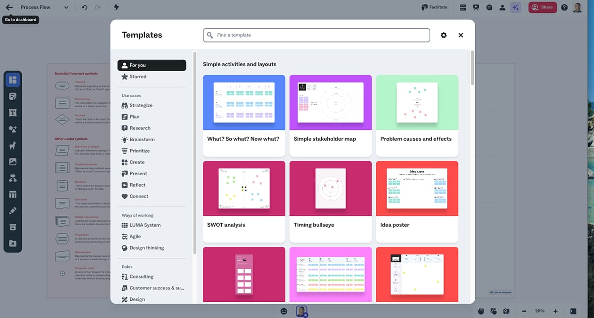 Miro Alternatives - Miro Alternatives - a screenshot of mural whiteboard templates