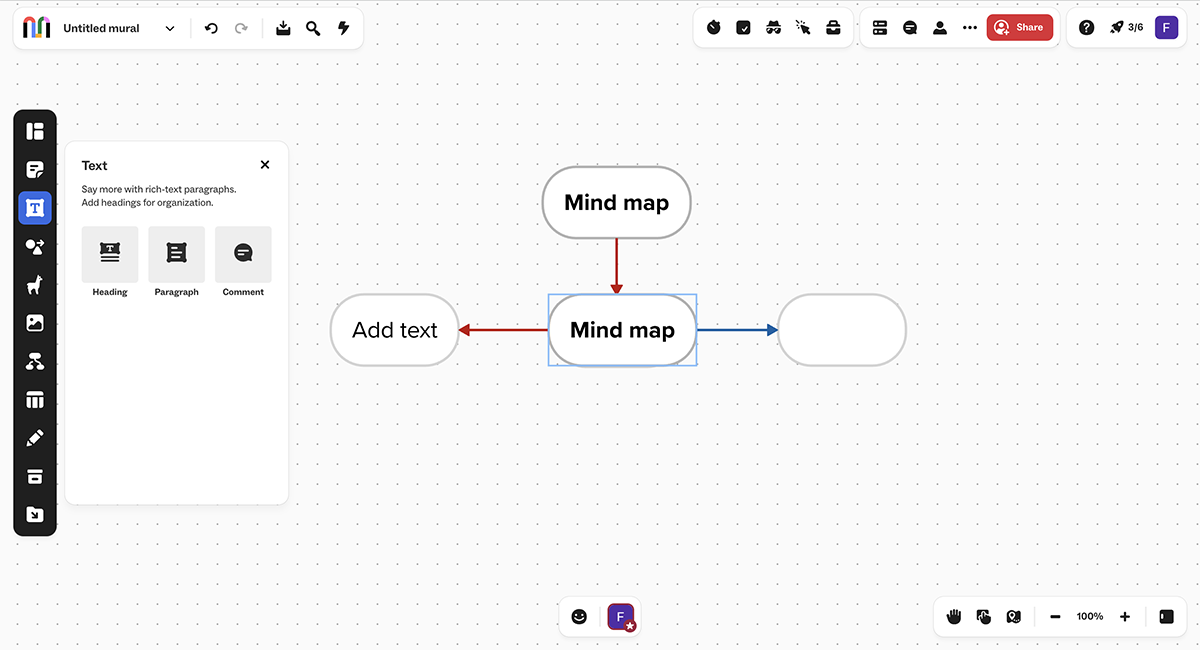 miro alternatives - an image of Mural's interface