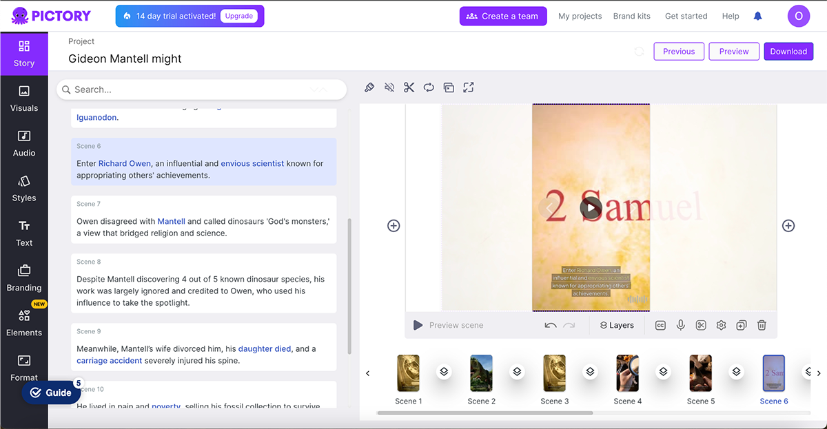ai marketing tools - Pictory interface