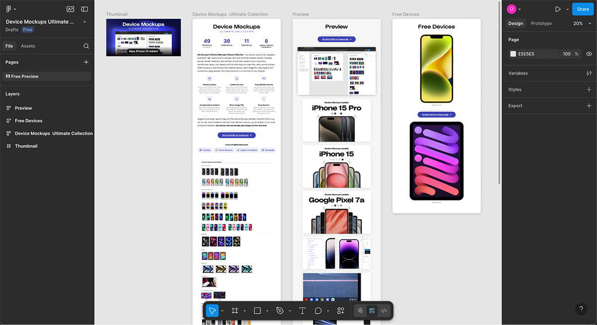 what is a mockup - Figma interface