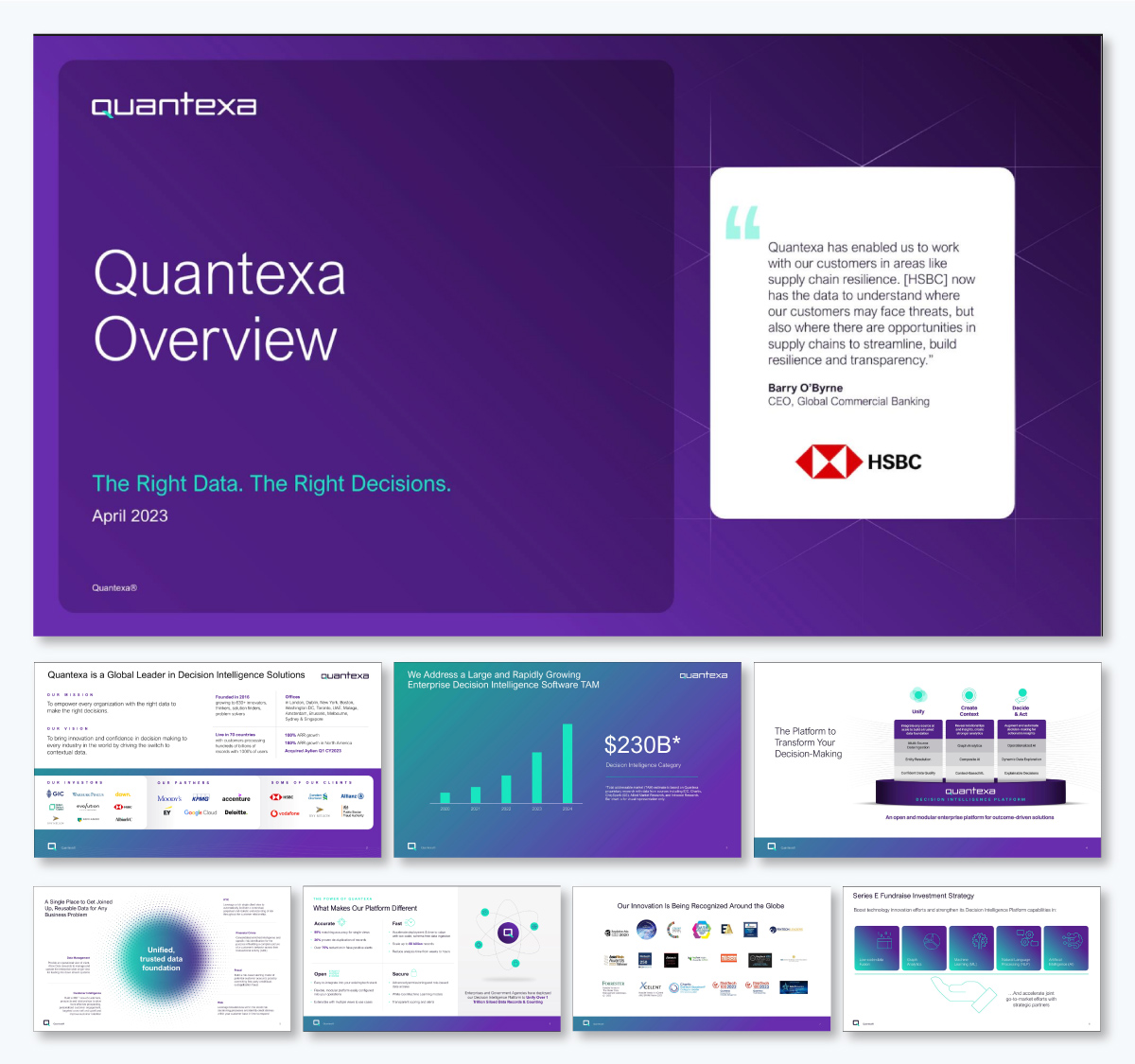 pitch deck examples - Quantexa pitch deck