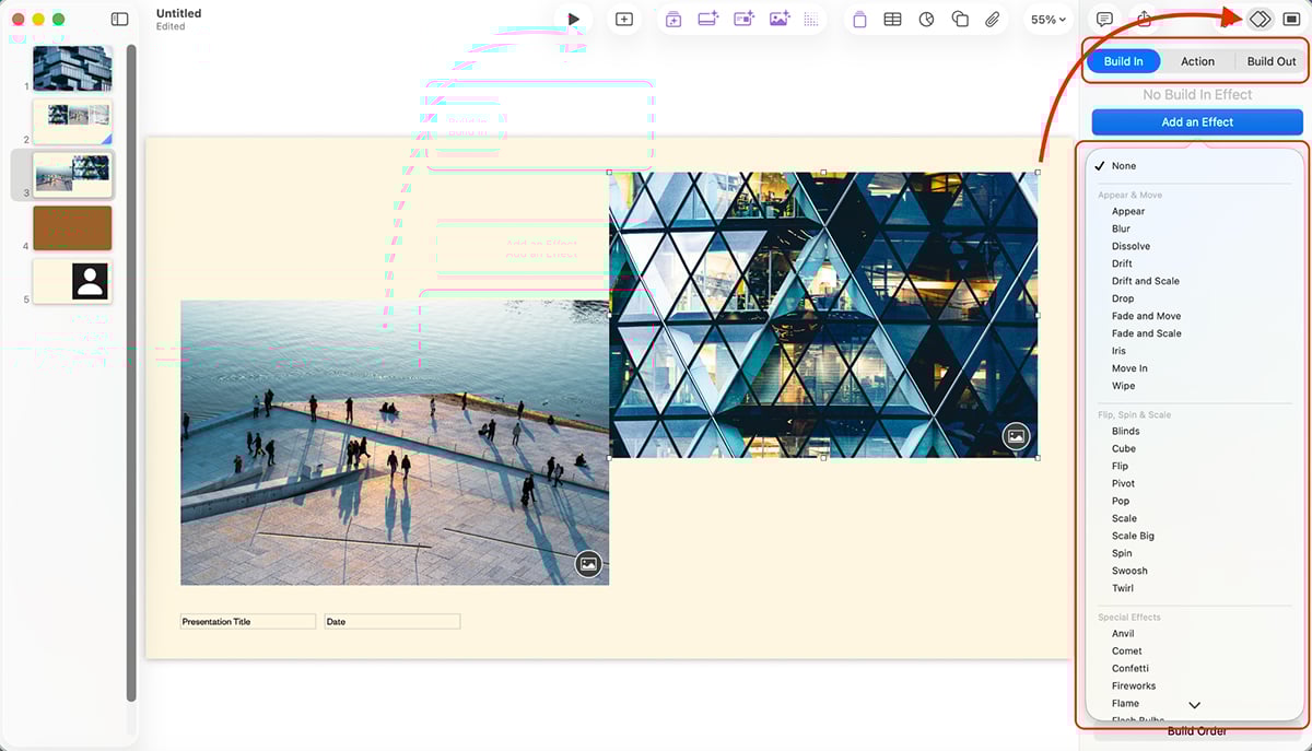 best presentation software - animation and interactivity in Keynote