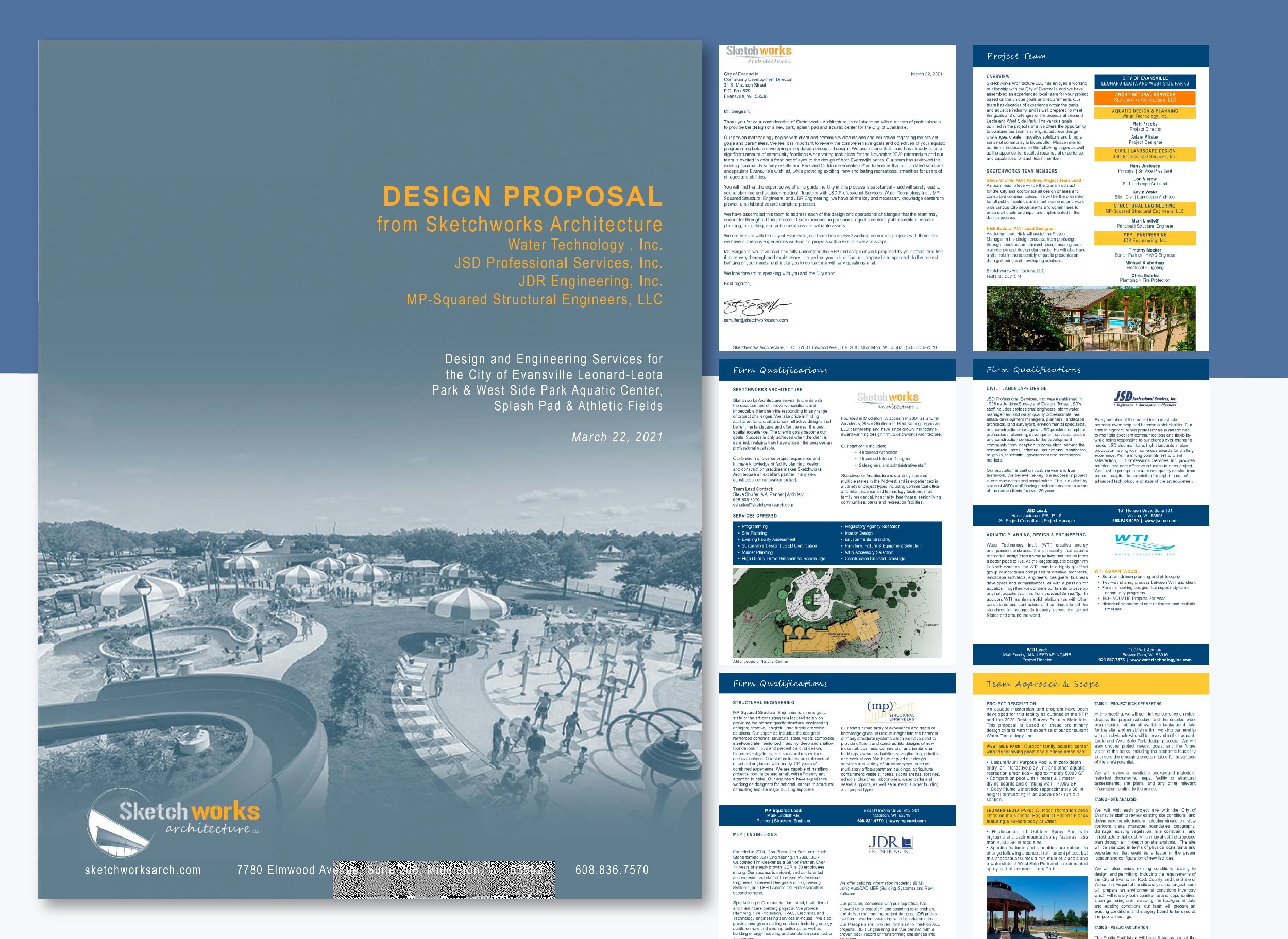 examples of real life proposal -Sketchworks Architecture Design Proposal for the City of Evansville