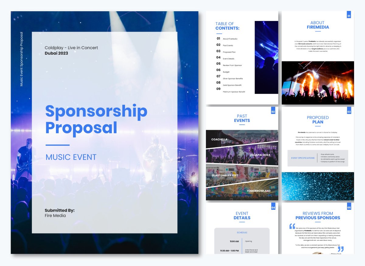 Music Event Sponsorship Proposal Template