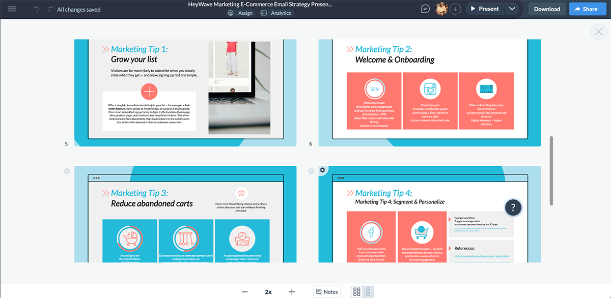 best presentation software - presentation created using Visme's AI presentation maker 