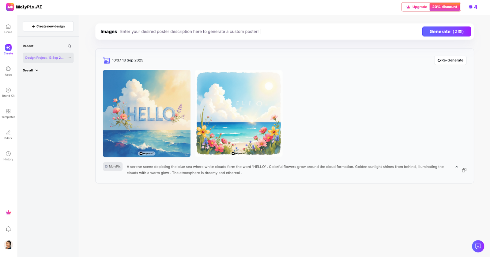 an Image of Piktochart AI output
