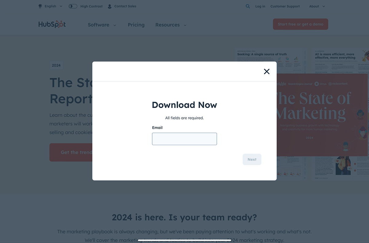 Offering an Industry Report Lead Magnet - Hubspot