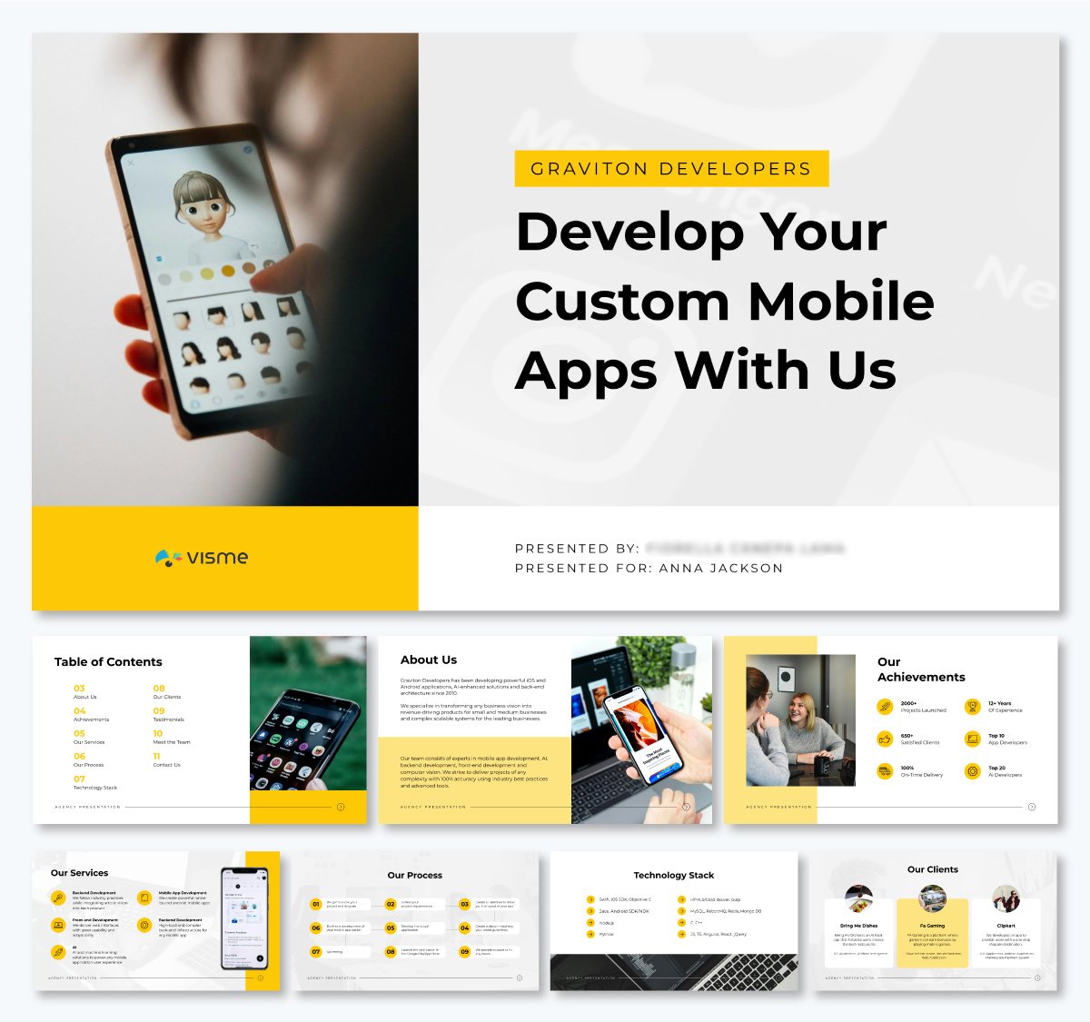 cover page for an agency pitch deck