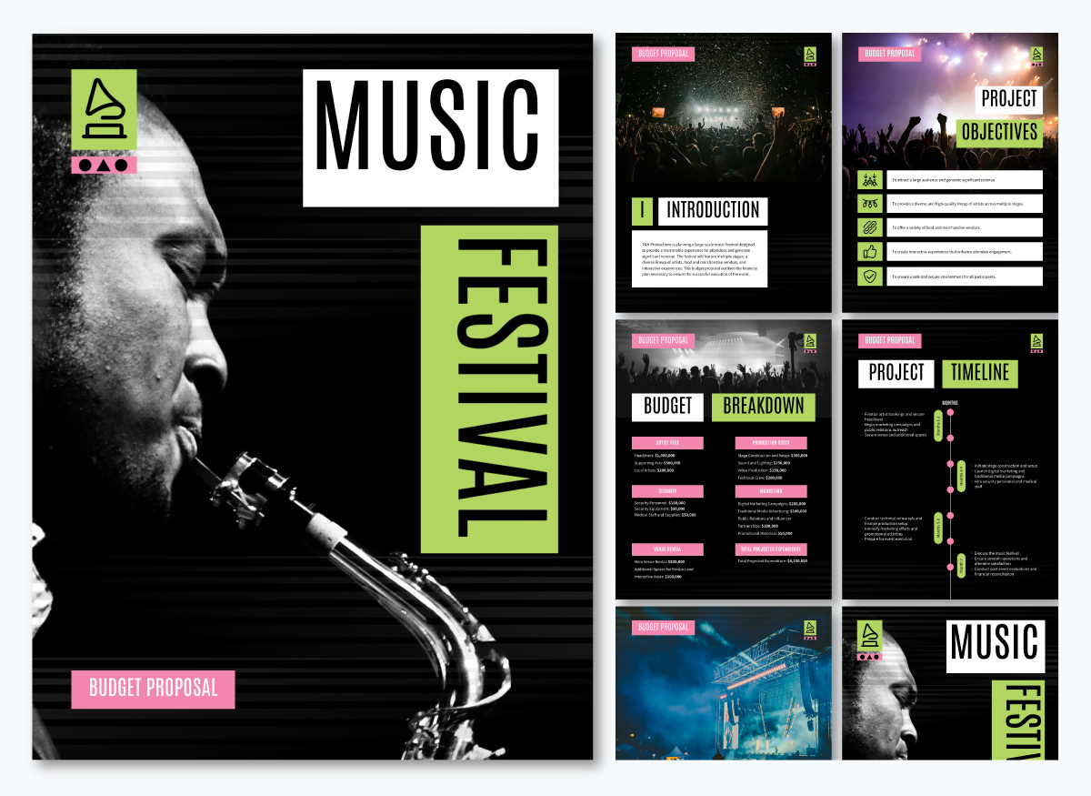 budget proposal template - Music Event Budget Proposal