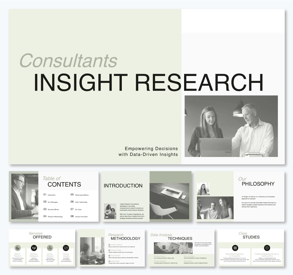 Research Consultant Presentation Template