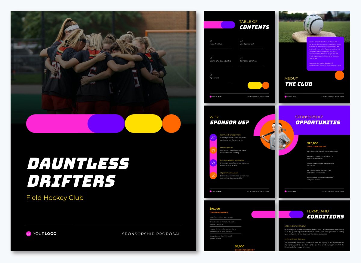 Sports Club Sponsorship Proposal Template