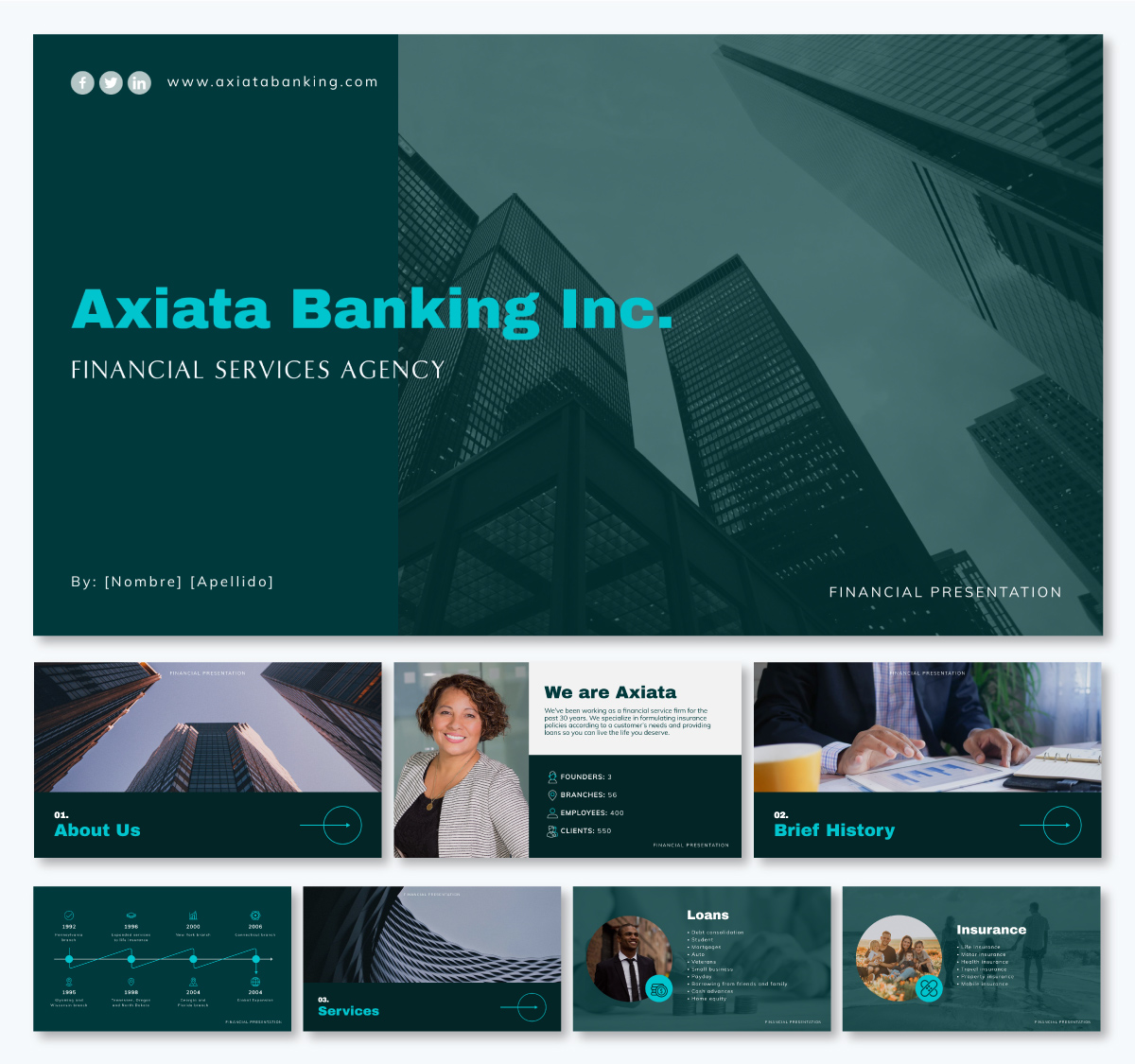 Sleek Mobile Development Agency Presentation Template