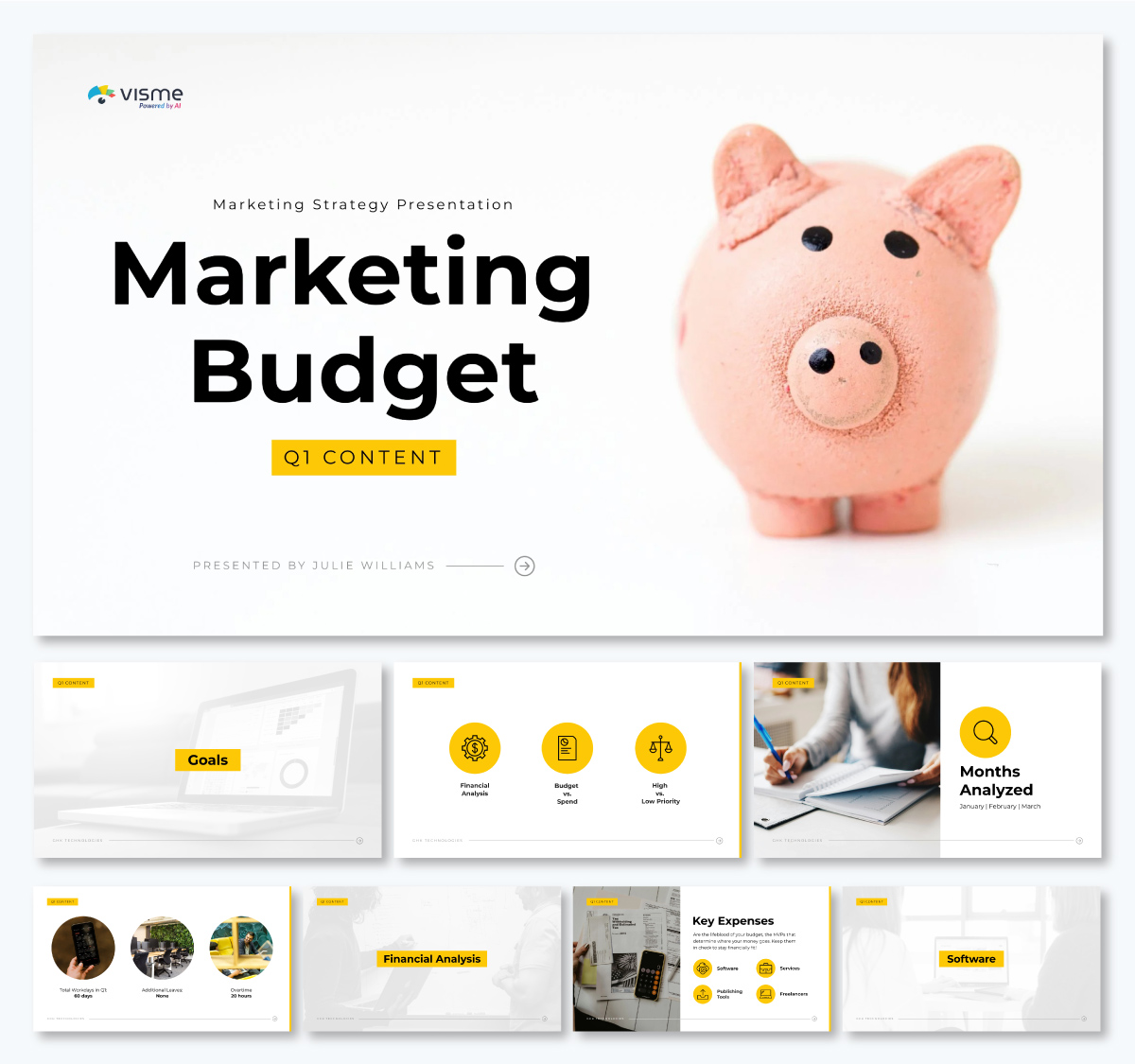ek Marketing Budget Presentation Template