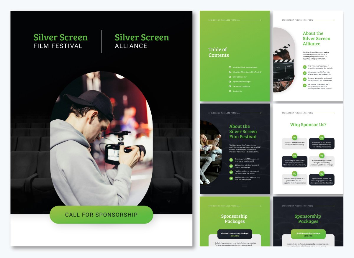 Festival Sponsorship Packages Proposal Template