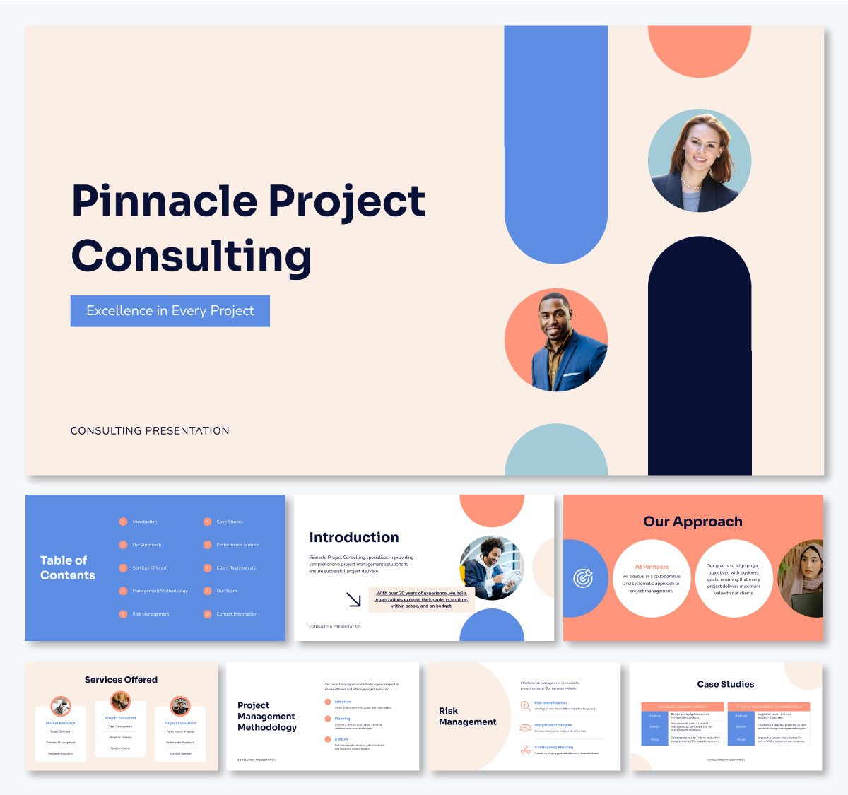 Project Consulting Pitch Deck Template