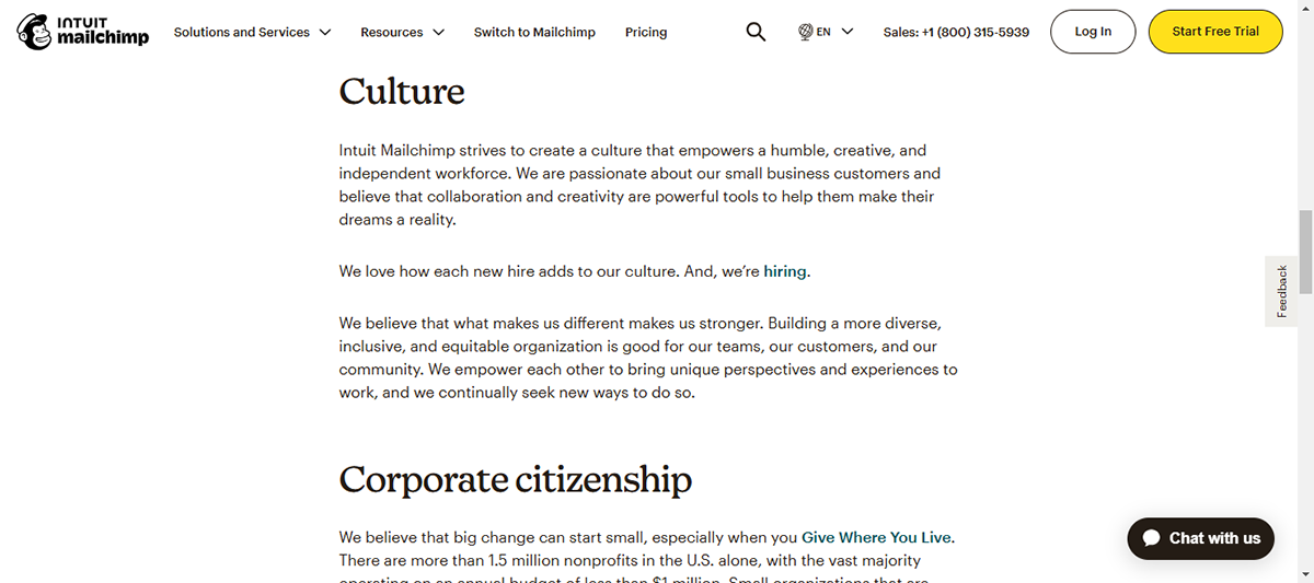 company profile template - Intuit MailChimp