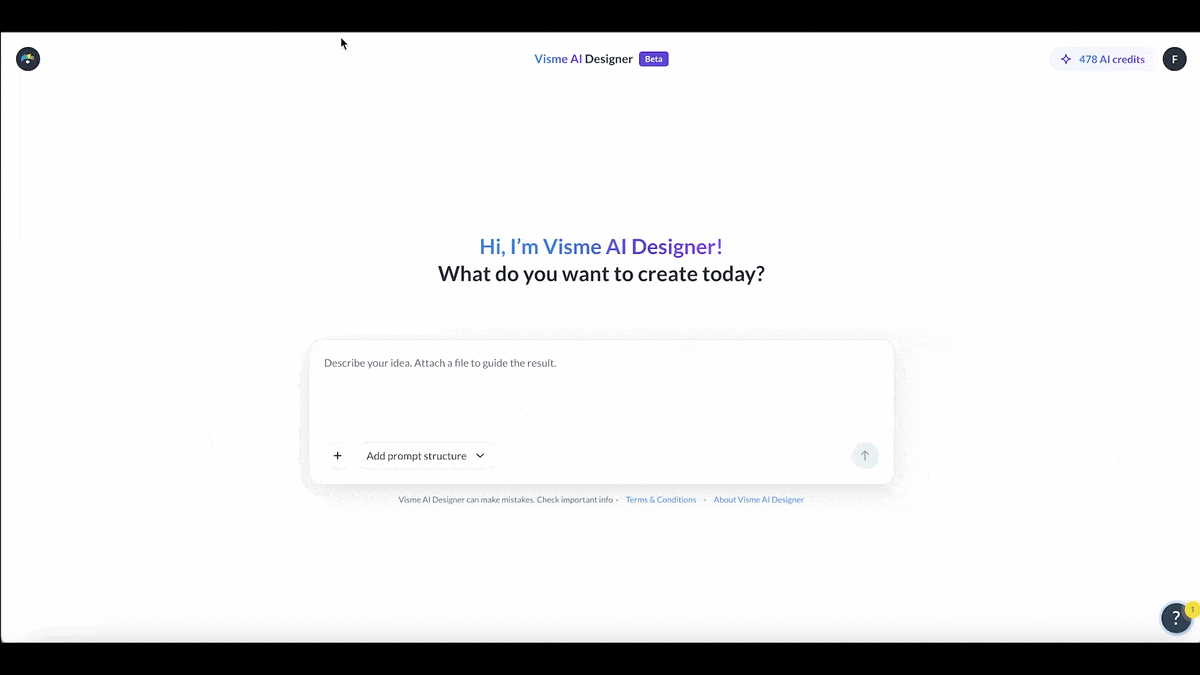 company profile template - start with Visme's AI 