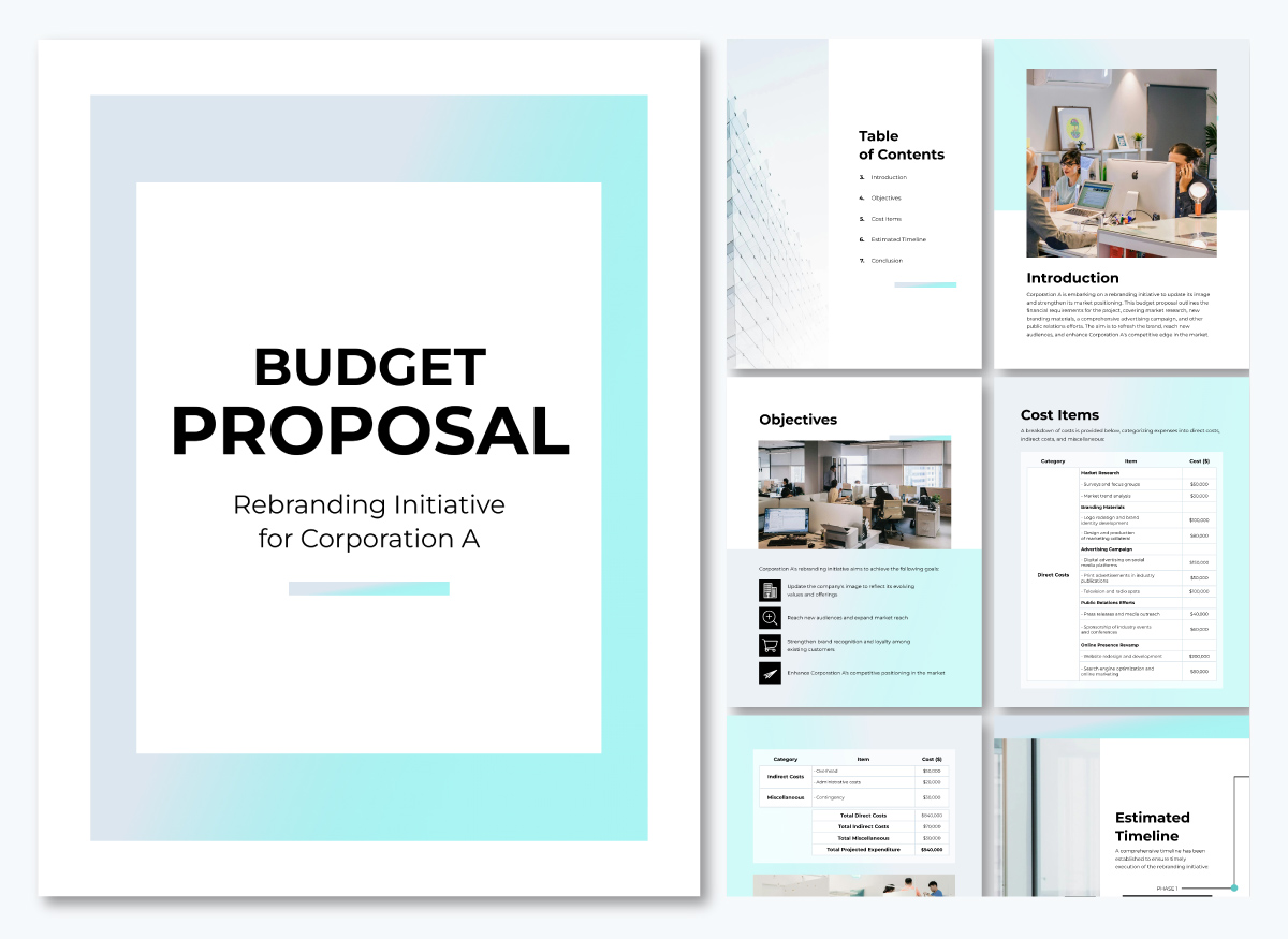budget proposal template - Marketing Budget Proposal Template