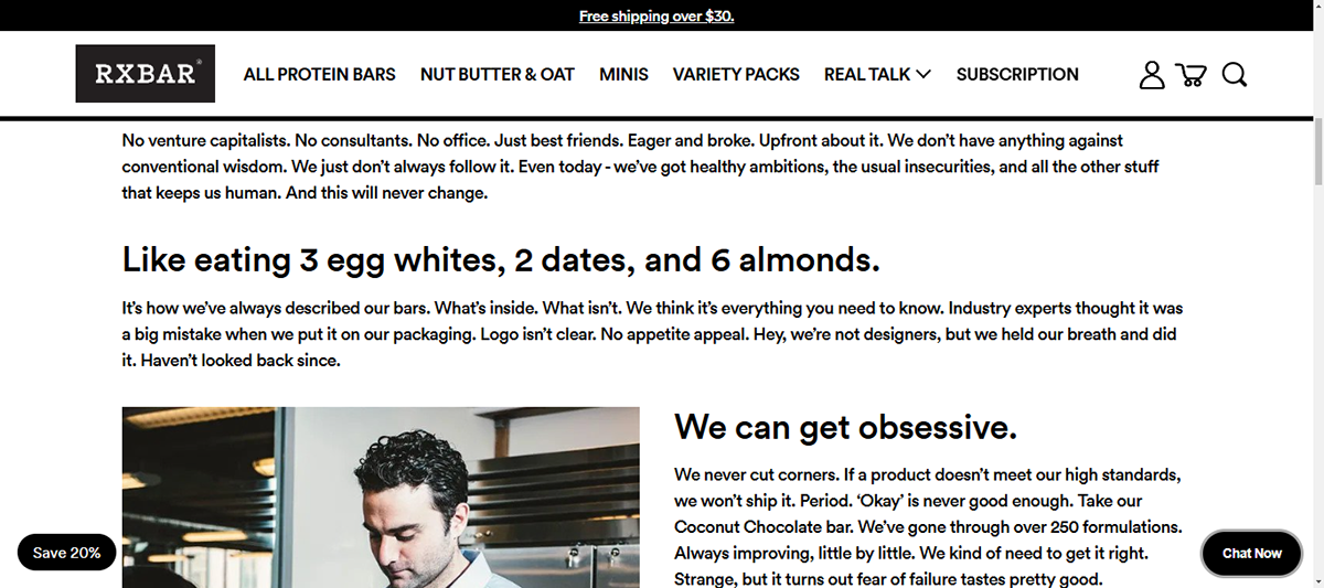 company profile template - RXBAR