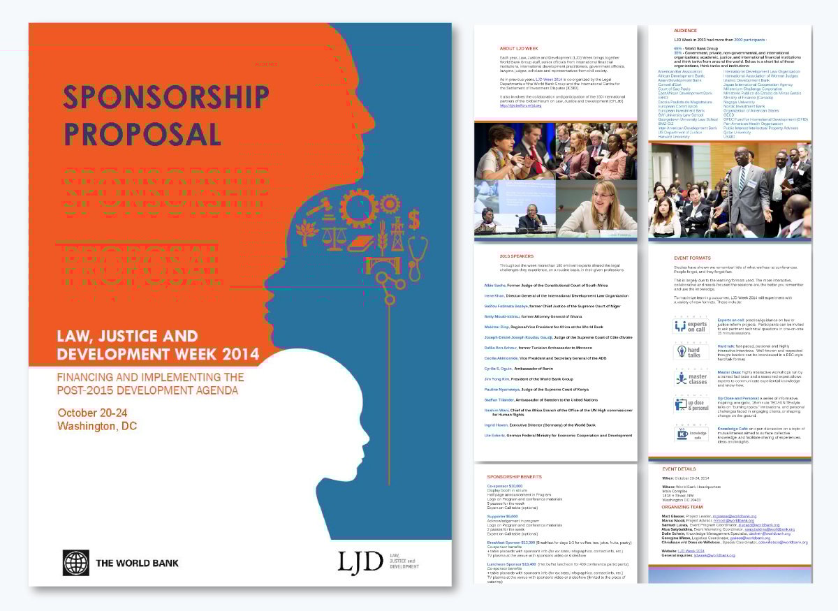 World Bank Event Sponsorship Event Proposal