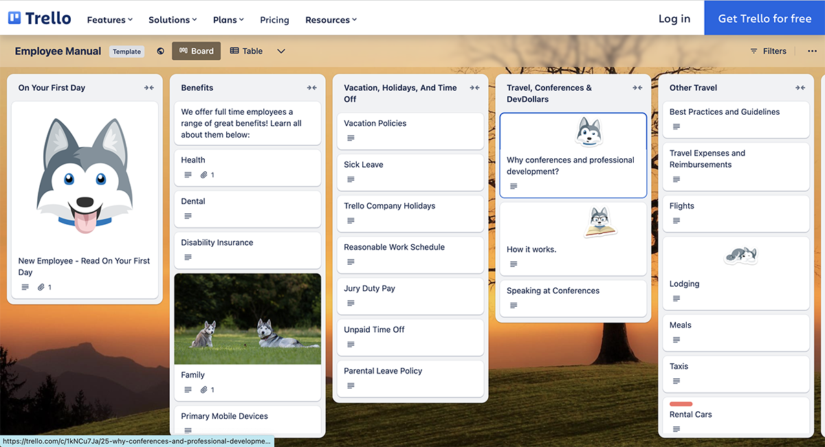 company handbook - Trello company handbook