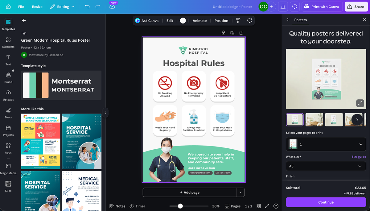 infographic design - Canva